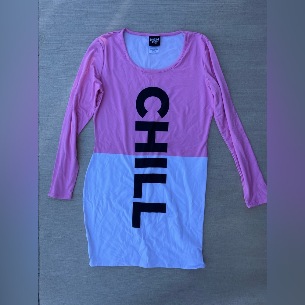 Chill Pill Halloween long sleeve pink Costume